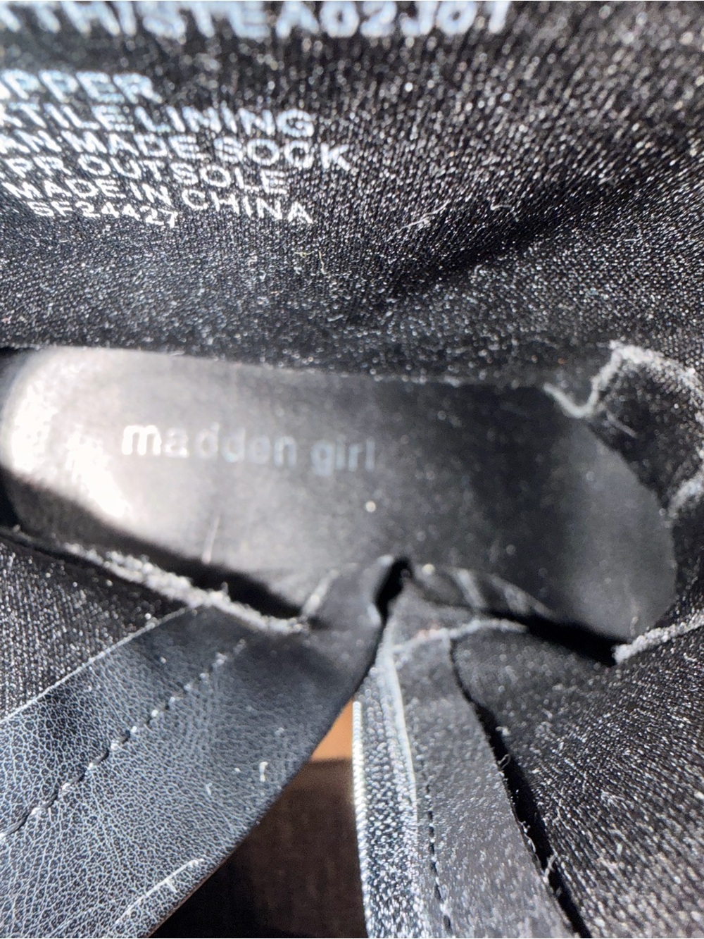 Madden Girl Black Platform Block Heel Ankle Boots - Picture 2 of 4